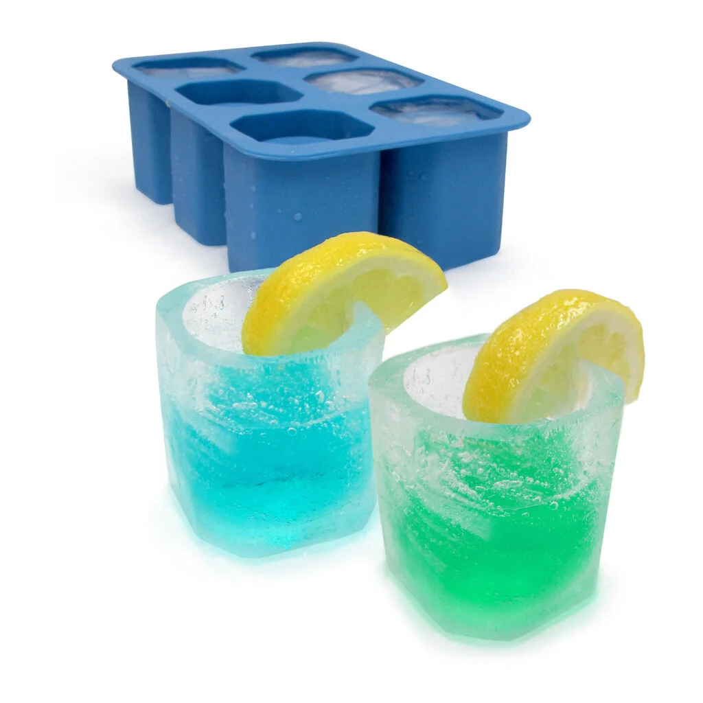 Ice molds, containers, scoops